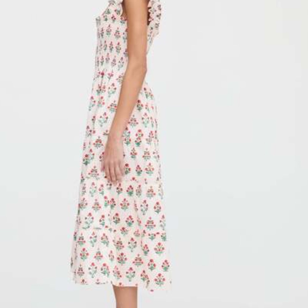 Ellie Nap Dress in Poppy Block Print - Picture 4 of 7